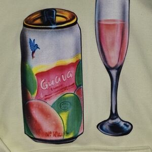 Creamy Yellow Guava LA Exclusive Guava Champagne Hoodie Sweatshirt Small unisex